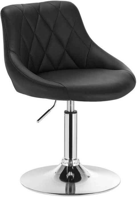 Rootz Adjustable Faux Leather Bar Stools - Counter Stools - Swivel Stools - Enhanced Durability - Comfortable Seating - Versatile Adjustability - 66cm-82cm x 47cm x 48cm