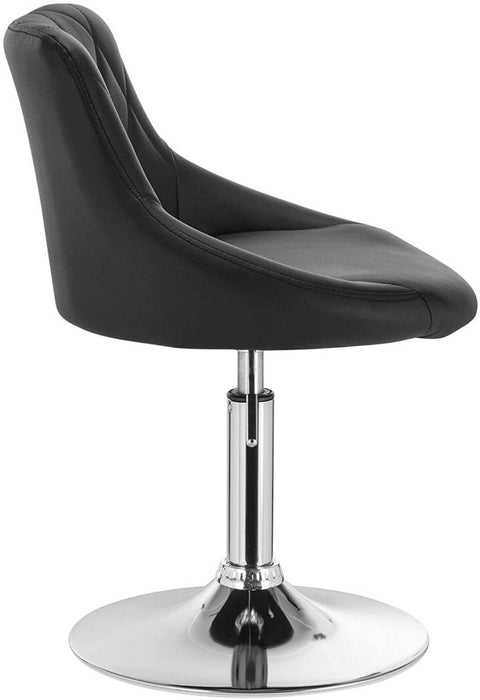 Rootz Adjustable Faux Leather Bar Stools - Counter Stools - Swivel Stools - Enhanced Durability - Comfortable Seating - Versatile Adjustability - 66cm-82cm x 47cm x 48cm