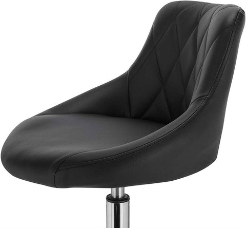 Rootz Adjustable Faux Leather Bar Stools - Counter Stools - Swivel Stools - Enhanced Durability - Comfortable Seating - Versatile Adjustability - 66cm-82cm x 47cm x 48cm