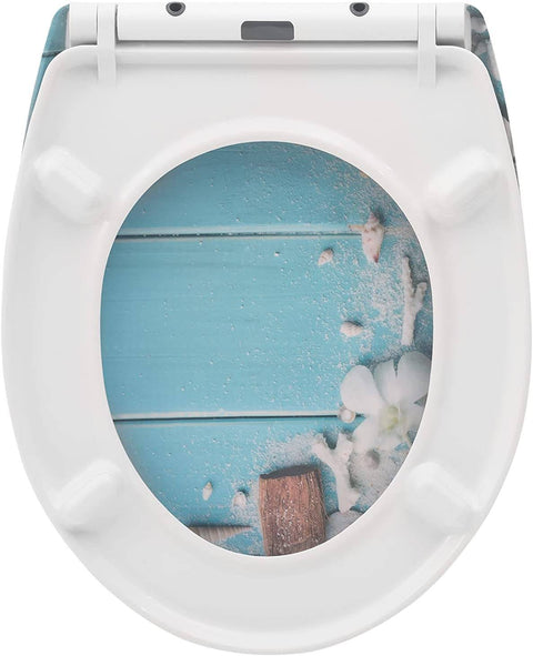 Rootz Premium Soft-Close Toilet Seat - Quiet Closing - Easy Clean - Durable - Quick Release - Antibacterial - 37cm x 47.5cm