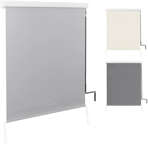 Rootz Vertical Awning - Outdoor Shade - Patio Awning - UV Protection - Water-Repellent - Easy Hand Crank - Multiple Sizes (e.g., 100x140cm, 140x240cm)