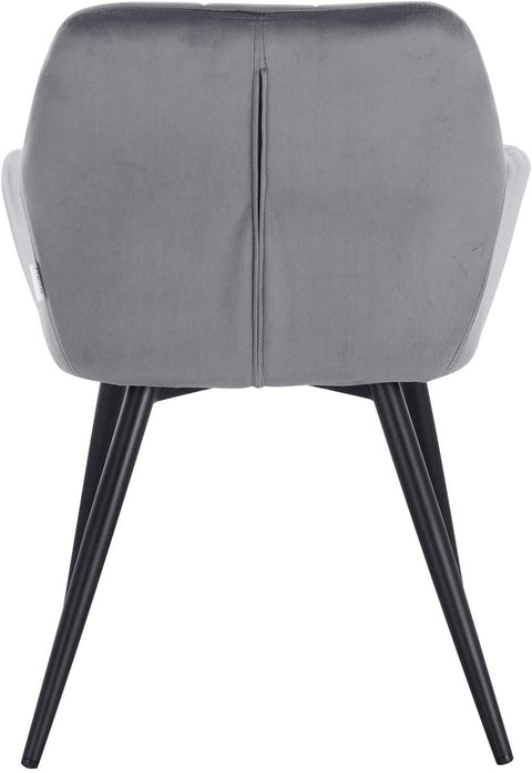 Rootz Velvet Dining Chairs - Elegant Seating - Comfortable Chairs - Plush Velvet, Ergonomic Design, Durable Construction - 49cm x 43cm x 81cm