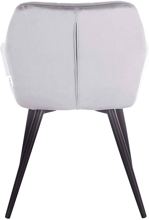 Rootz Velvet Dining Chairs - Elegant Seating - Comfortable Chairs - Ergonomic Design - Durable Construction - Versatile Style - 49cm x 43cm x 81cm