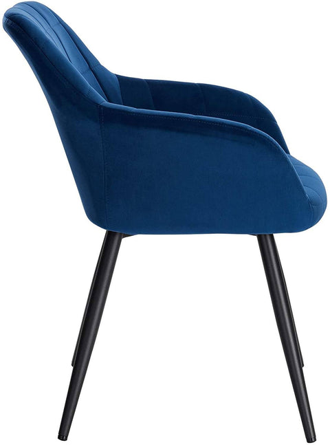 Rootz Velvet Dining Chairs - Comfortable Seating - Stylish Chairs - Ergonomic Design - Durable Construction - Versatile Use - 49cm x 43cm x 81cm