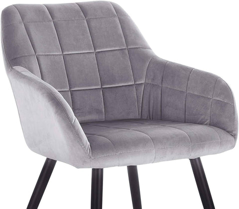 Rootz Velvet Dining Chairs - Elegant Seating - Comfortable Chairs - Ergonomic Design - Durable Construction - Versatile Style - 49cm x 43cm x 81cm