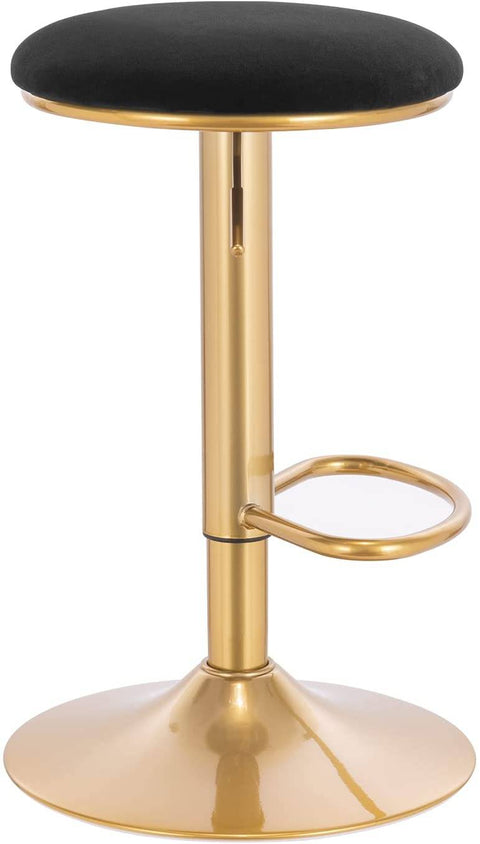 Rootz Luxe Velvet Barkrukken - Tegenkrukken - Draaistoelen - Duurzaam en stabiel - Comfortabel en verstelbaar - Beschermende eigenschappen - 38 cm x 61-82 cm x 38 cm