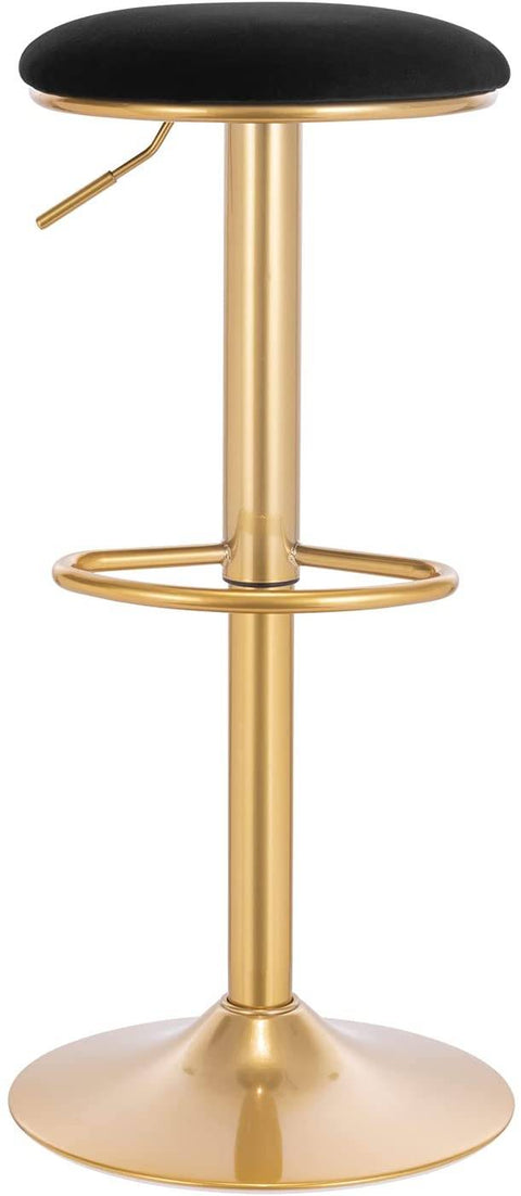 Rootz Luxe Velvet Barkrukken - Tegenkrukken - Draaistoelen - Duurzaam en stabiel - Comfortabel en verstelbaar - Beschermende eigenschappen - 38 cm x 61-82 cm x 38 cm