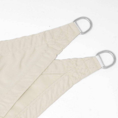 Rootz Sun Sail Sunshade - UV Canopy - Outdoor Shade - High UV Protection - White 5x5x5m - Easy Install, Tear-Resistant, Weatherproof