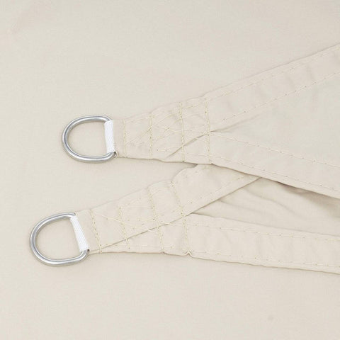 Rootz Sun Sail UV Protector - Sunshade Canopy - Weatherproof Shade Cloth - 93% Sun Protection - 5x7m White Polyester