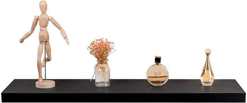 Rootz Set of 4 Wall Shelves - Floating Shelves - Display Ledges - Moisture Resistant - Easy Installation - Stylish & Versatile - 60cm x 22.9cm x 3.8cm