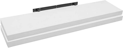 Rootz Wall Shelves - Floating Shelves - Display Ledges - Moisture Resistant - Durable - Easy Installation - 120cm x 22.9cm x 3.8cm