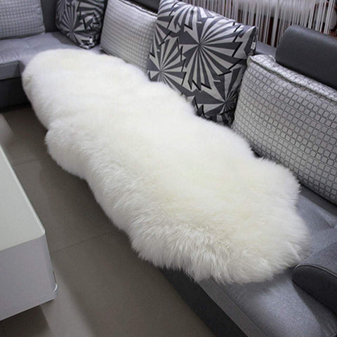 Rootz Premium Natural New Zealand Lambskin Rug - Sheepskin Rug - Fur Carpet - Luxurious & Plush - Eco-Friendly & Sustainable - Versatile Decor - Various Sizes Available