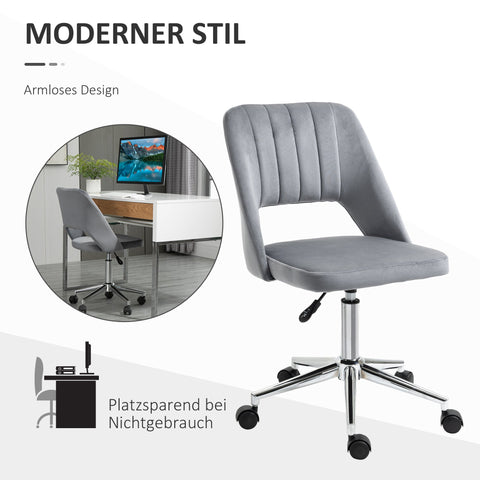 Rootz Height Adjustable Desk Chair - Swivel Office Chair - Work Chair - Ergonomic Comfort - 49 x 60 x 79-91 cm, Dark Gray