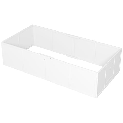 Rootz Dog Litter Box - Whelping Box - Puppy Run - Adjustable Entrances - Pine & MDF - 196 x 96 x 48 cm - White