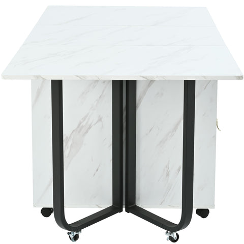 Rootz Foldable Dining Table - Convertible Table - Multi-Use Table - Elegant Design - 150cm x 80cm x 76cm