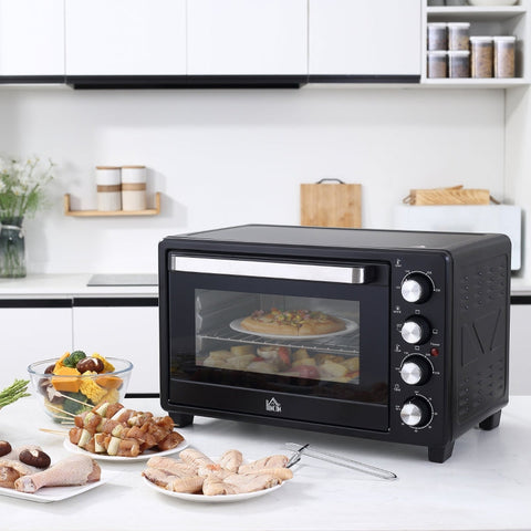 Rootz Mini Oven - Compact Oven - Countertop Oven - Adjustable Temperature - 52.2cm x 38.1cm x 33.5cm