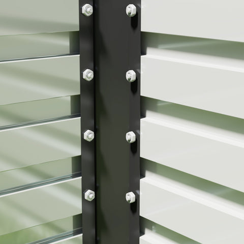 Rootz Rectangular Flower Tub - Raised Garden Bed - Planter Box - Promotes Root Growth - 240 x 120 x 60cm - Grey