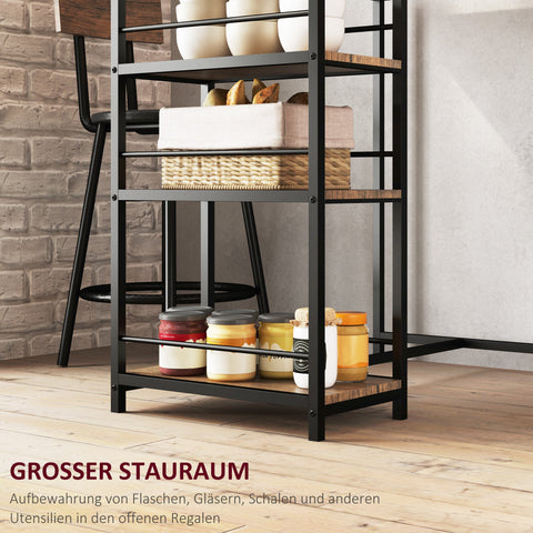 Rootz 3-Part Eating Set with Bar Table - Small Kitchen Set - Space-Saving Dining - Extra Storage, 90 x 50 x 90.5 cm Table, 36 x 47 x 91 cm Chairs