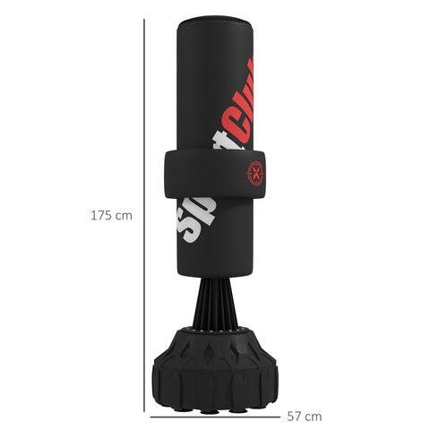 Rootz Free-Standing Punching Bag - Boxing Training - Workout Equipment - Stability Base - 57cm x 57cm x 175cm