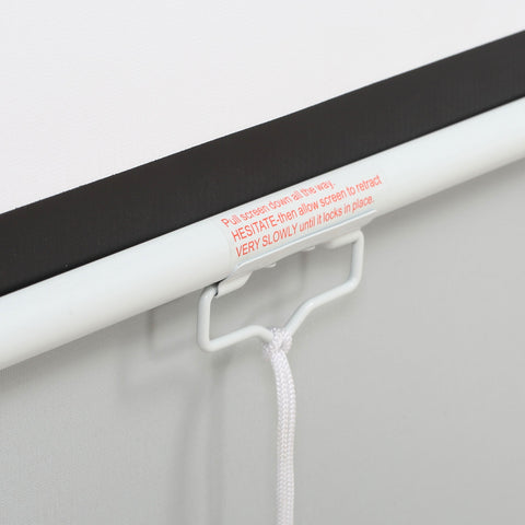 Rootz Projector Canvas - Projection Screen - Home Theater - Adjustable Viewing - 203cm x 152cm - 100-Inch Display