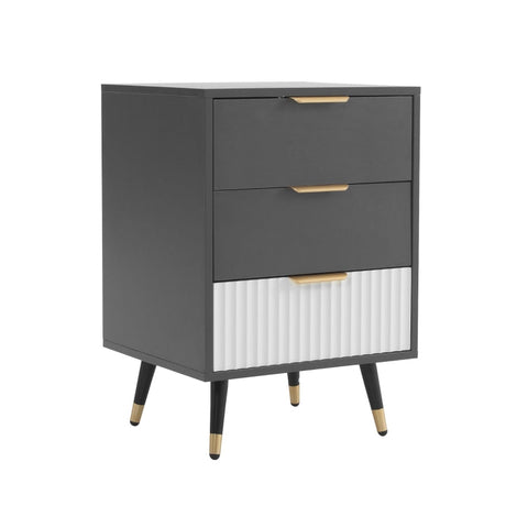 Rootz Side Cabinet - Sofa Table - Bedside Table - Versatile Storage - 45L x 40W x 65H cm