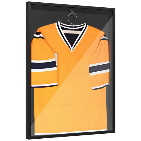 Rootz Frame Box T-Frame - Jersey Display Case - Sports Memorabilia Frame - UV Protection - 60cm x 80cm x 4cm