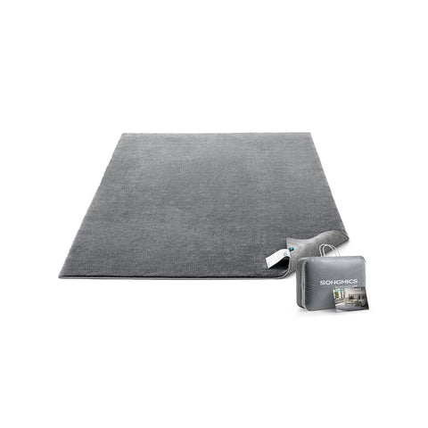 Rootz Dove Gray Living Room Carpet - Non-Slip Rug - Home Decor - Polyester Felt TPR - 43cm x 33cm x 15cm