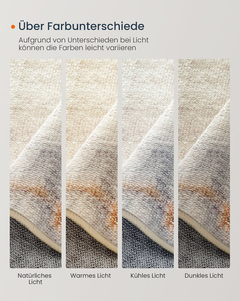 Rootz Carpet - Machine Washable Rug -  Brown Area Mat - Easy Maintenance - 92cm x 153cm