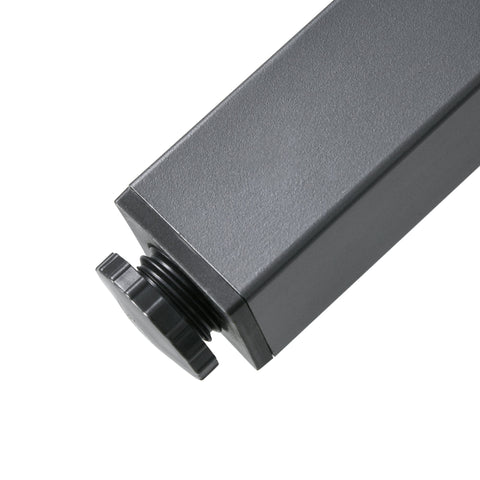 Rootz Expandable Garden Table - Outdoor Table - Aluminum Dining Table - Seats 6 - 80/160L x 80B x 75H cm - Anthracite Gray