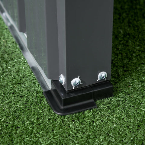 Rootz Garage for Robot Lawnmowers - Canopy Shelter - Protective Cover - Maximum Stability - Optimal Rainwater Drainage - Good Air Circulation - 88cm x 89cm x 63cm - Galvanized Stainless Steel - Black