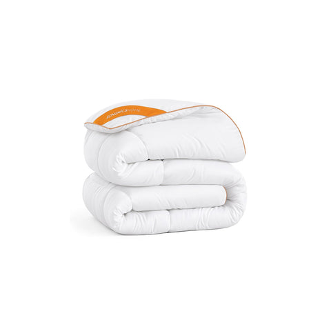 Rootz Cloud White Duvet - Comforter - Hypoallergenic - 240cm x 220cm - 8 Loops - Microfiber - 7D Polyester - Lightweight - 3.1kg
