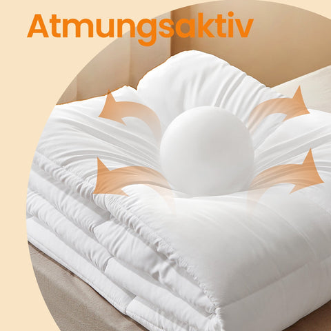 Rootz 300 GSM Duvet - Comforter - Quilt - Soft & Lightweight - White - 200cm x 135cm