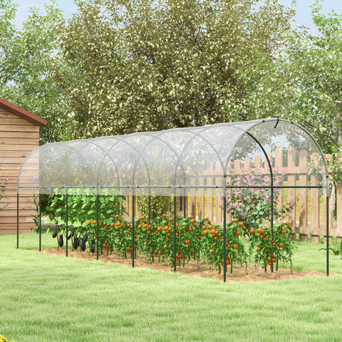 Rootz Greenhouse for Tomatoes - Plant Shelter - Garden Structure - Protects Plants - 600cm x 123cm x 171cm