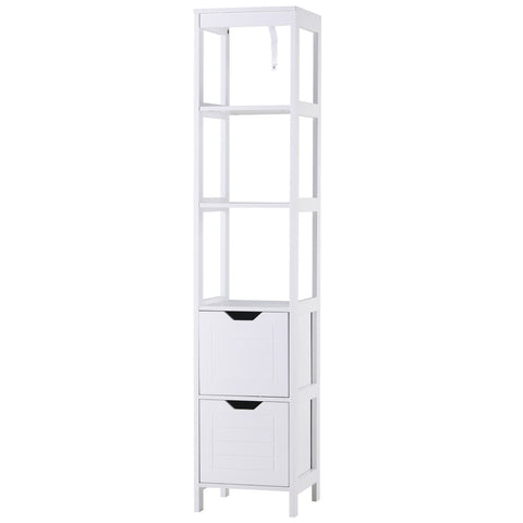 Rootz Bathroom Shelf Cabinet - Kitchen Cabinet - Storage Organizer - Space-Saving Design - 30L x 30W x 144H cm