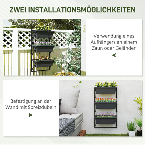 Rootz Flowerpot Plant Pot - Planter - Vertical Planter - Promotes Growth - 56x42x100cm