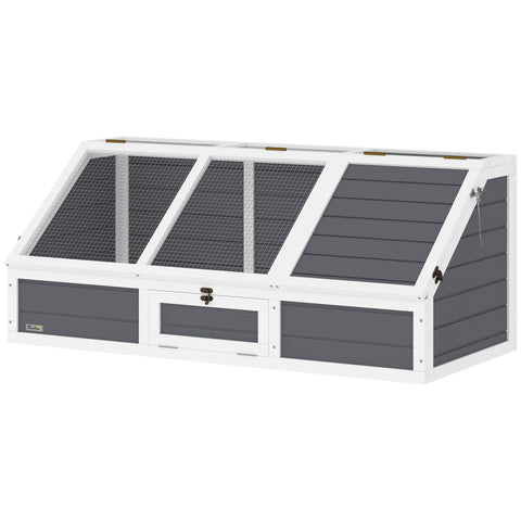 Rootz Turtle Box Outdoor Enclosure - Turtle House - Reptile Habitat - Easy Access - 120x55x20/50cm