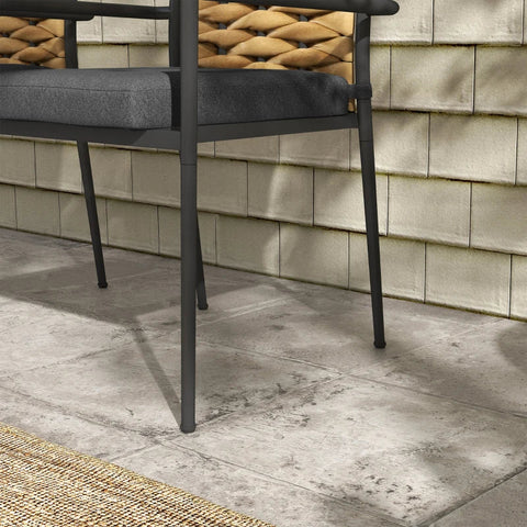 Rootz Garden Chairs - Outdoor Chairs - Patio Chairs - Seat Cushions - Weatherproof - Modern Design - PE Rattan - Polyester - Black - 57 X 58 X 87cm