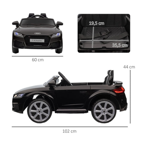 Rootz Kids Electric Sports Car - Remote Control Ride On Car - MP3 Player - Headlights - Taillights - Seat Belt - 102cm x 60cm x 44cm
