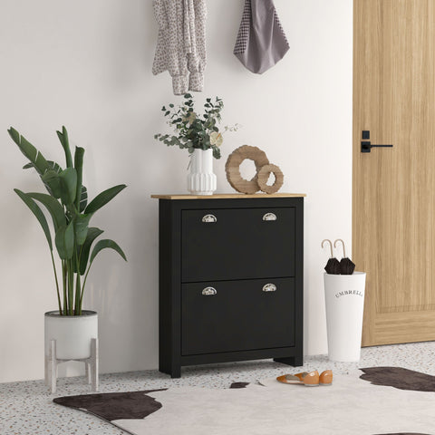 Rootz Shoe Cabinet - Shoe Rack - Entrance Organizer - Space-Saving Design - 79cm x 23cm x 90.5cm