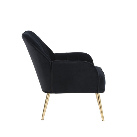 Rootz 2 Piece Velvet Leisure Seats - Lounge Chairs - Relaxation Chairs - Ergonomic Comfort - 64L x 72.8W x 77.9H cm