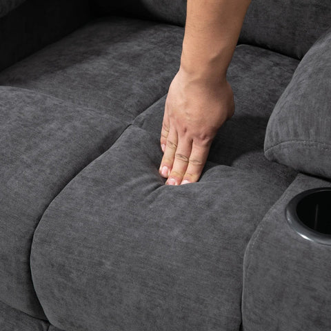 Rootz Stand-up Senior Chair - Reclining Function - Electric Riser Chair - Including Remote Control - Dark Gray - 144 cm x 91 cm x 88 cm