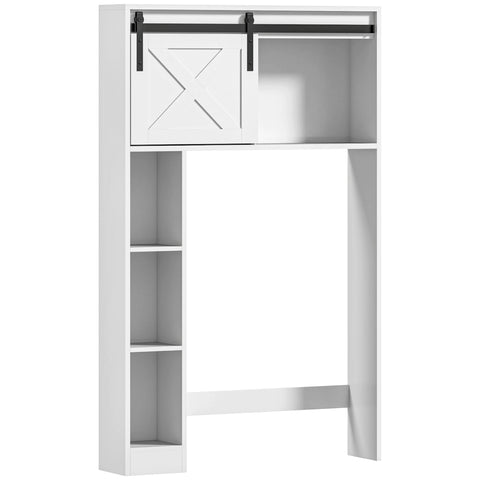 Rootz Toilet Shelf - Over Toilet Storage - Space-Saving Shelf - Maximize Bathroom Space - 80cm x 17cm x 128cm