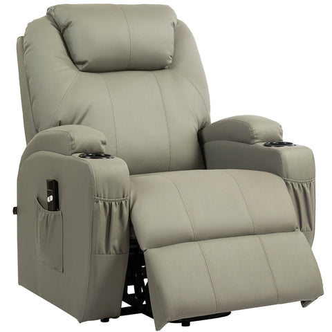 Rootz Electric Stand-Up TV Recliner - Cinema Seat - Remote Control Recliner - Senior Chair - 85cm x 92cm x 109cm