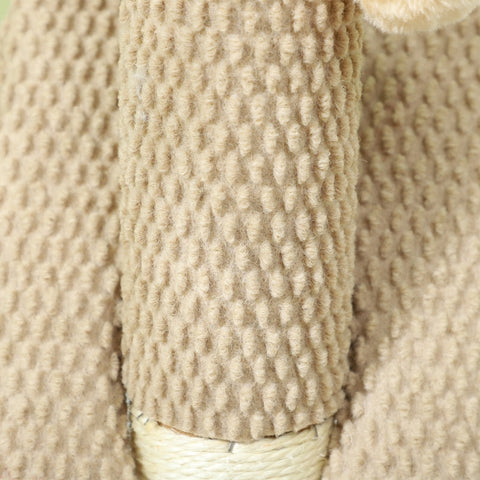 Rootz Cat Scratching Post - Claw Scratcher - Sisal Pole - Protects Furniture - 33x33x54cm - High Quality Chipboard with Play Ball