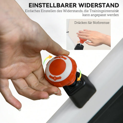 Rootz Exercise Bike - Indoor Cycling Bicycle - Home Trainer - 8kg Flywheel - Adjustable Resistance - Steel Frame - 103cm x 53cm x 100-114cm