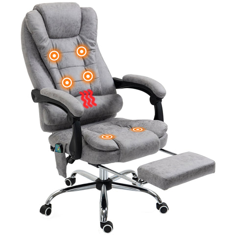 Rootz Office Massage Chair - Heated Chair - Ergonomic Seating - Adjustable Comfort - 65cm x 70cm x 111-119cm
