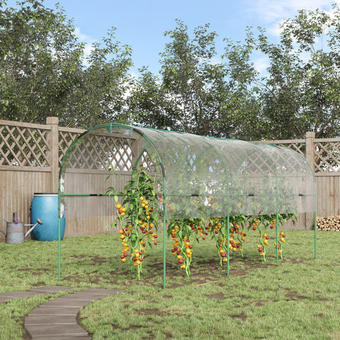 Rootz Greenhouse for Garden - Tomato Shelter - Plant Protector - Boosts Growth - 400cm x 123cm x 171cm