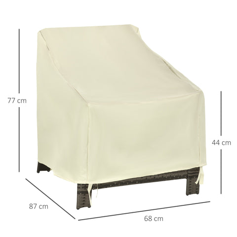 Rootz Garden Furniture Cover - Protective Tarp - Waterproof Cover - 600D Oxford Fabric - L68 x W87 x H77 cm