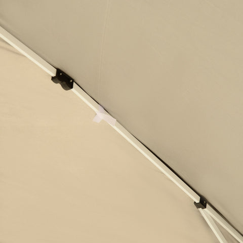 Rootz Pavilion Pop-Up Folding Pavilion - Garden Tent - Party Tent - UV Protection - 2.95m x 2.95m x 2.55m Steel+Oxford Fabric Black