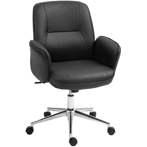 Rootz Office Chair - Ergonomic Desk Chair - Breathable Seating - Height Adjustable for Comfort - 67cm x 69cm x 92-102cm - Black